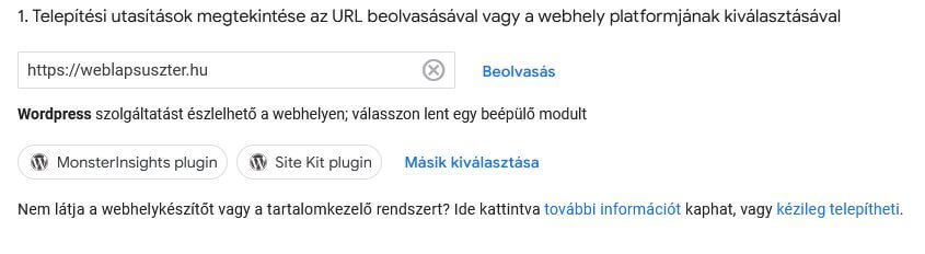 Google Analytics 4 regisztrálás, mérőkód telepítése